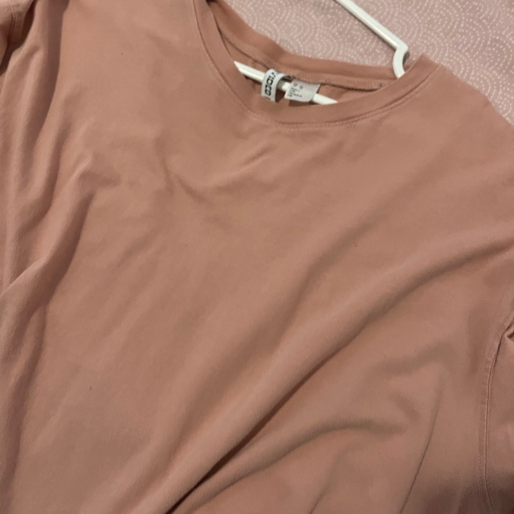H&M pink oversized t shirt size XL